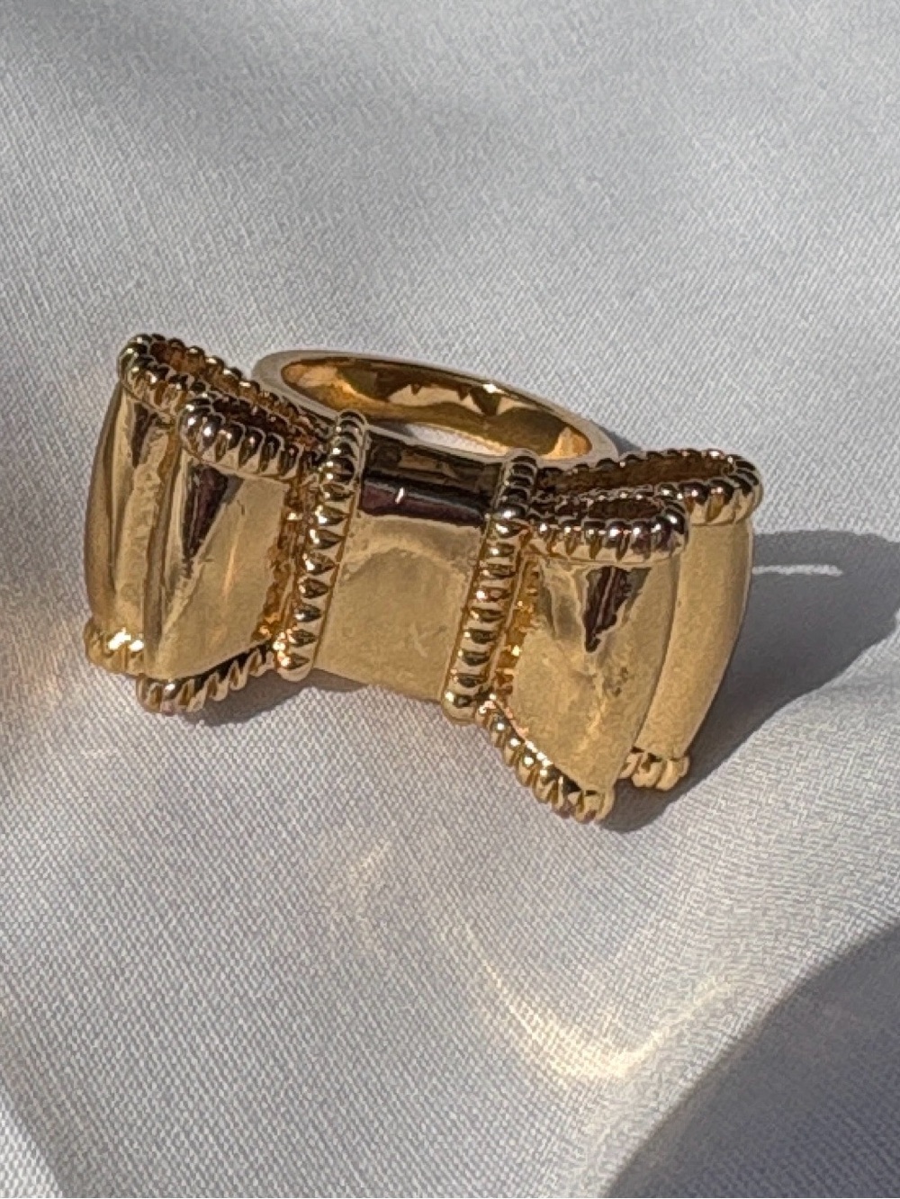 Vintage Kate Spade Bow Gold Ring